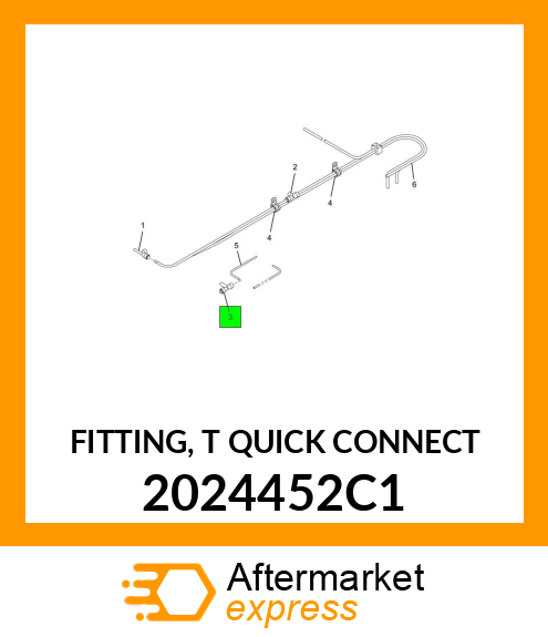 FITTING, "T" QUICK CONNECT 2024452C1