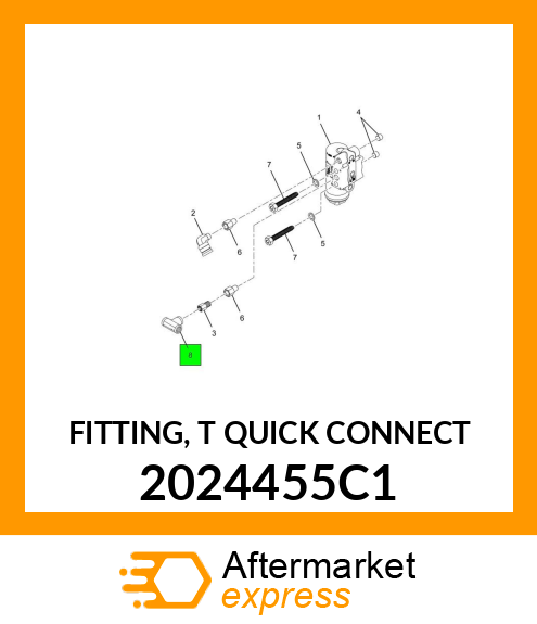 FITTING, "T" QUICK CONNECT 2024455C1