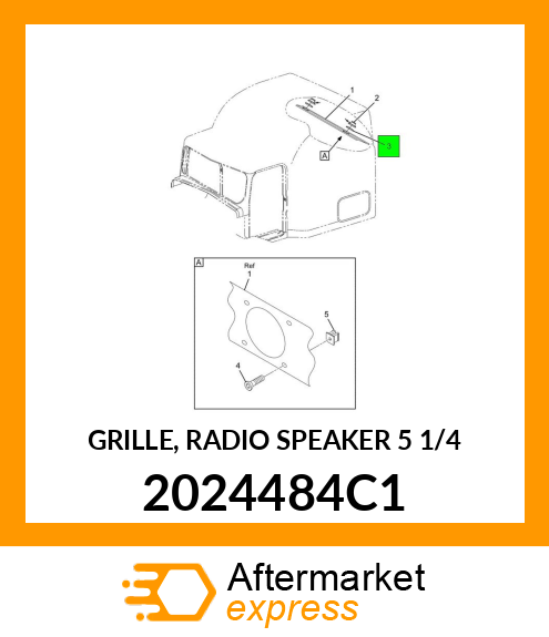 GRILLE, RADIO SPEAKER 5 1/4" 2024484C1