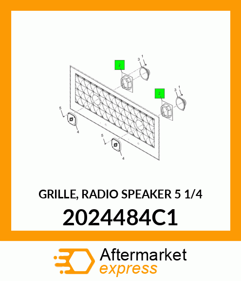 GRILLE, RADIO SPEAKER 5 1/4" 2024484C1