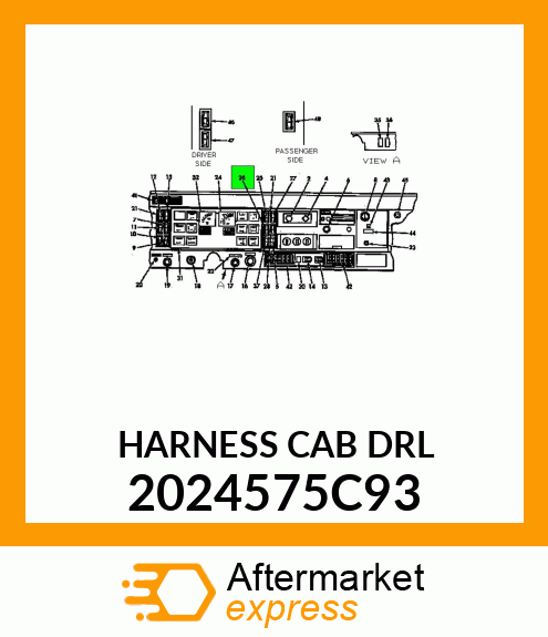 HARNESS CAB DRL 2024575C93