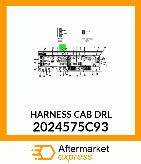 HARNESS CAB DRL 2024575C93