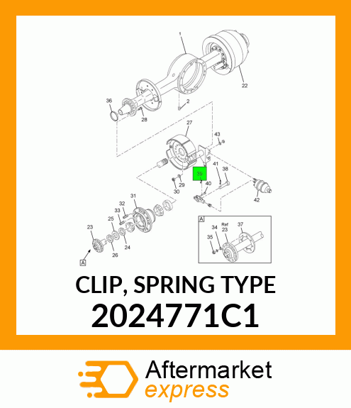 CLIP, SPRING TYPE 2024771C1