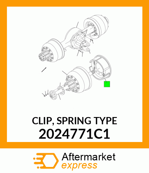 CLIP, SPRING TYPE 2024771C1