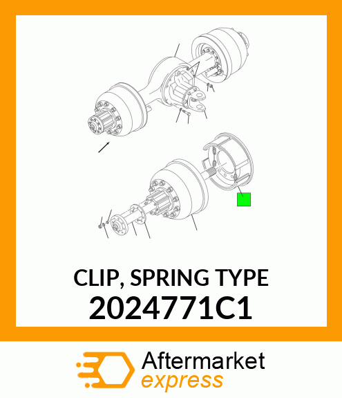 CLIP, SPRING TYPE 2024771C1