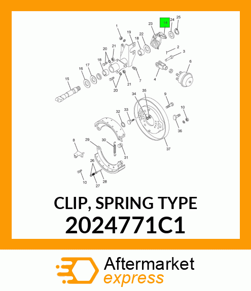 CLIP, SPRING TYPE 2024771C1