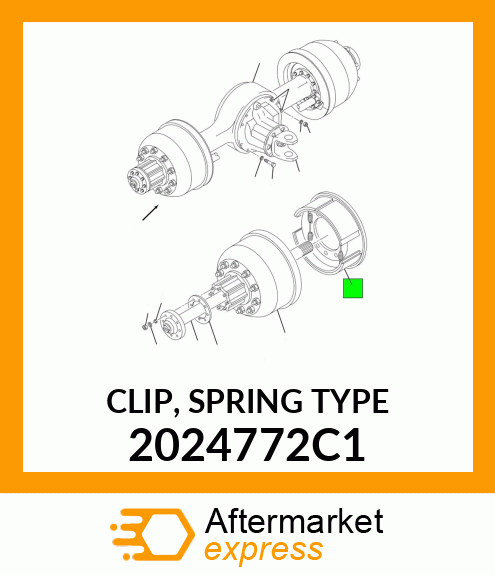 CLIP, SPRING TYPE 2024772C1