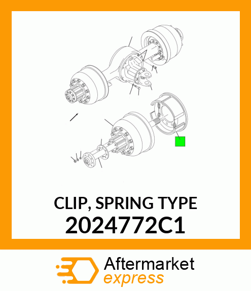 CLIP, SPRING TYPE 2024772C1