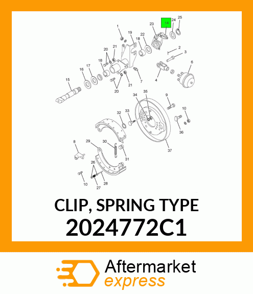 CLIP, SPRING TYPE 2024772C1