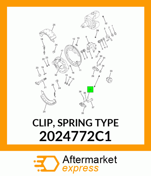 CLIP, SPRING TYPE 2024772C1