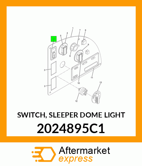 SWITCH, SLEEPER DOME LIGHT 2024895C1