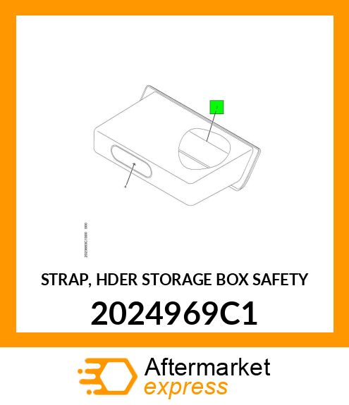 STRAP, HDER STORAGE BOX SAFETY 2024969C1