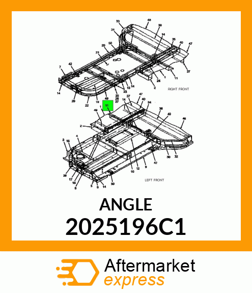 BRACKET, SEAT RESTRAINT MOUNTING 2025196C1