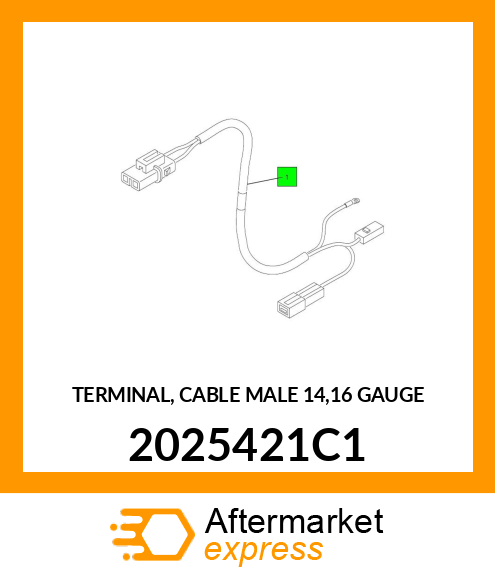 TERMINAL, CABLE MALE 14,16 GAUGE 2025421C1