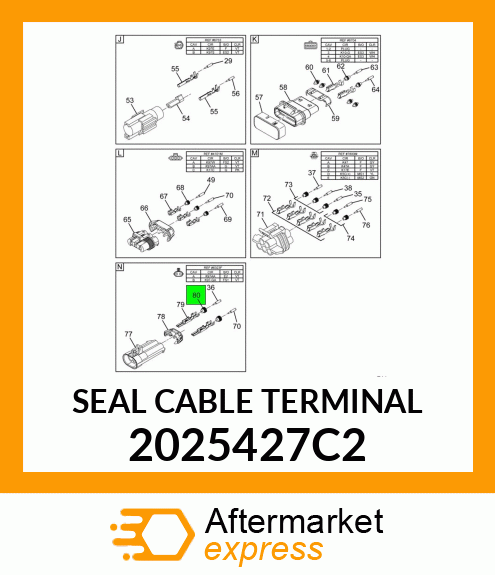 SEAL CABLE TERMINAL 2025427C2