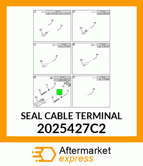 SEAL CABLE TERMINAL 2025427C2