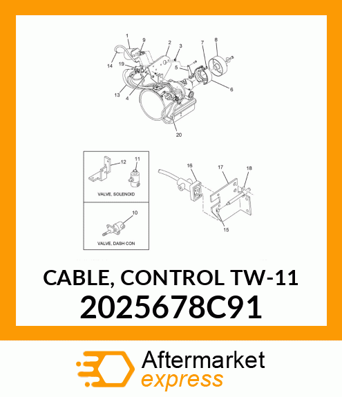 CABLE, CONTROL TW-11 2025678C91