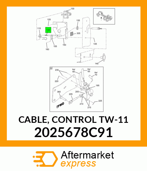 CABLE, CONTROL TW-11 2025678C91