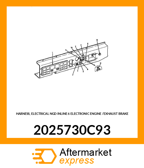 HARNESS, ELECTRICAL NGD INLINE 6 ELECTRONIC ENGINE /EXHAUST BRAKE 2025730C93