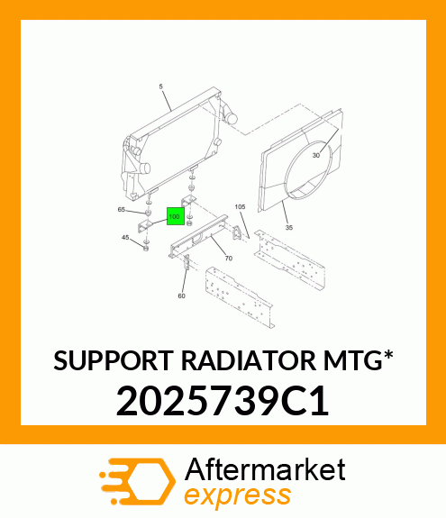 SUPPORT RADIATOR MTG* 2025739C1