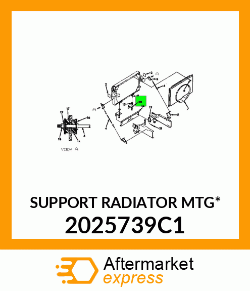 SUPPORT RADIATOR MTG* 2025739C1