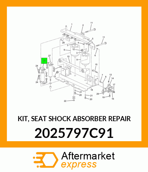 KIT, SEAT SHOCK ABSORBER REPAIR 2025797C91