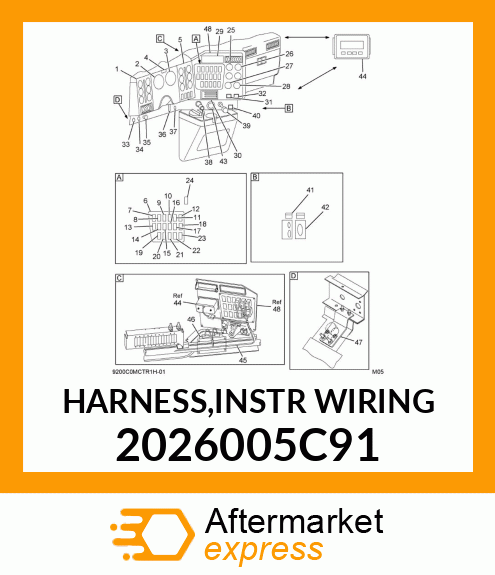 HARNESS,INSTR WIRING 2026005C91