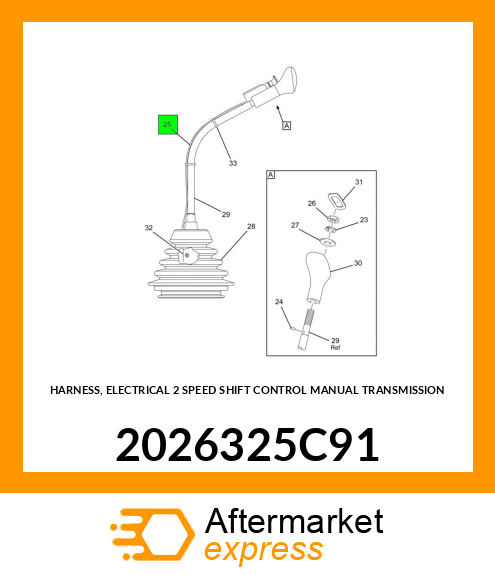 HARNESS, ELECTRICAL 2 SPEED SHIFT CONTROL MANUAL TRANSMISSION 2026325C91