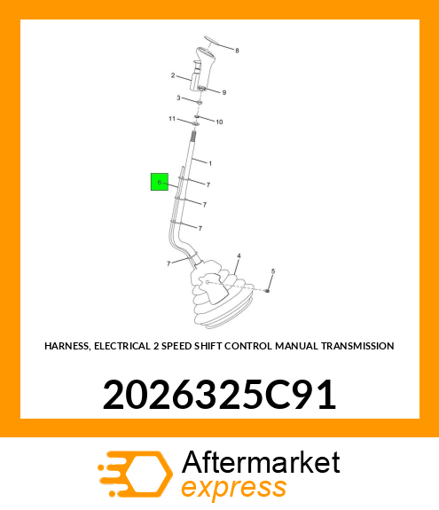 HARNESS, ELECTRICAL 2 SPEED SHIFT CONTROL MANUAL TRANSMISSION 2026325C91