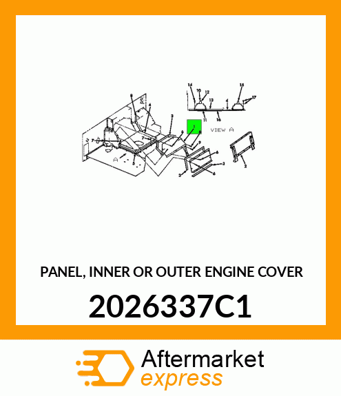 PANEL, INNER OR OUTER ENGINE COVER 2026337C1