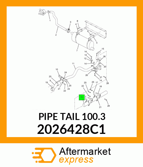 PIPE TAIL 100.3 2026428C1