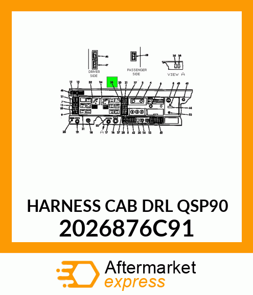 HARNESS CAB DRL QSP90 2026876C91