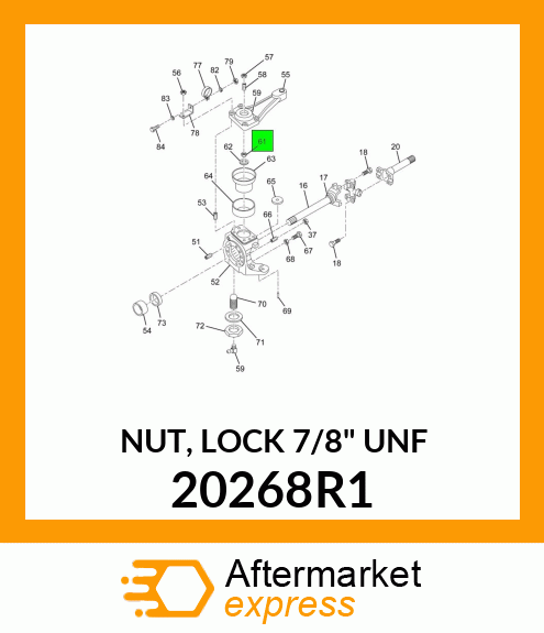 NUT, LOCK 7/8" UNF 20268R1