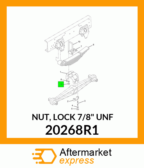 NUT, LOCK 7/8" UNF 20268R1