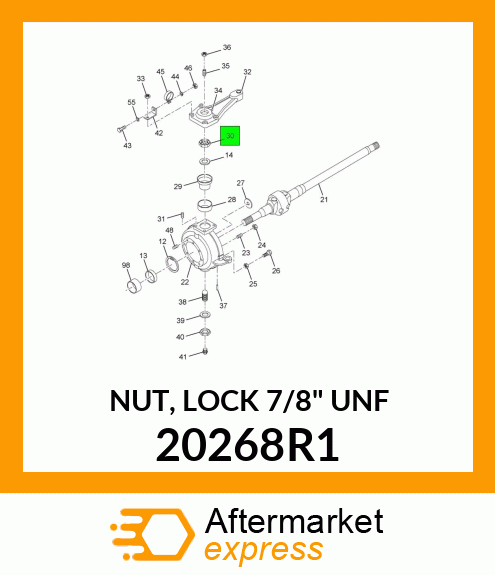 NUT, LOCK 7/8" UNF 20268R1