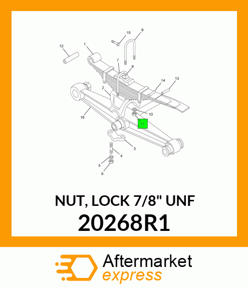 NUT, LOCK 7/8" UNF 20268R1