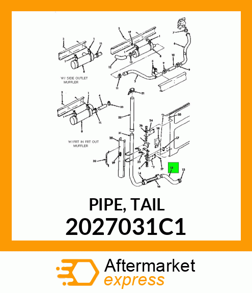 PIPE, TAIL 2027031C1