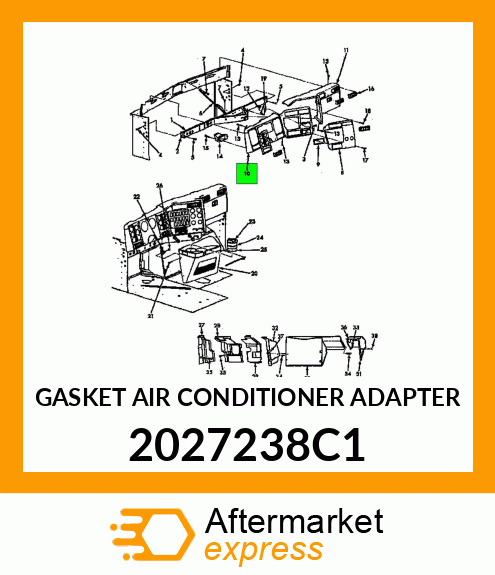 GASKET AIR CONDITIONER ADAPTER 2027238C1