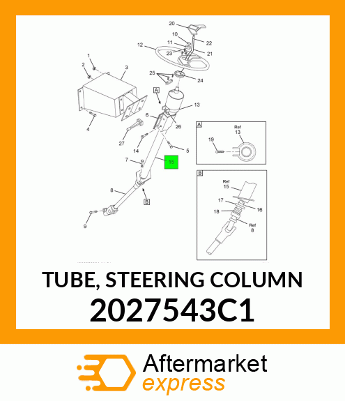 TUBE, STEERING COLUMN 2027543C1