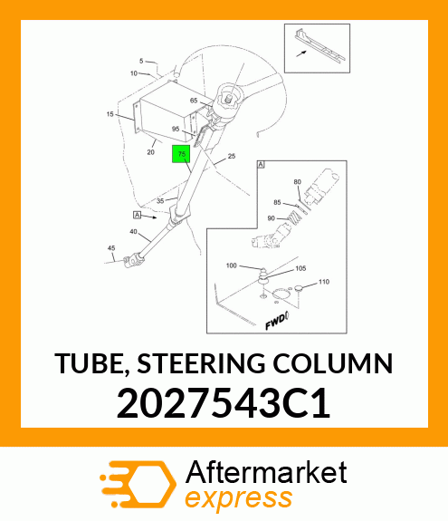 TUBE, STEERING COLUMN 2027543C1