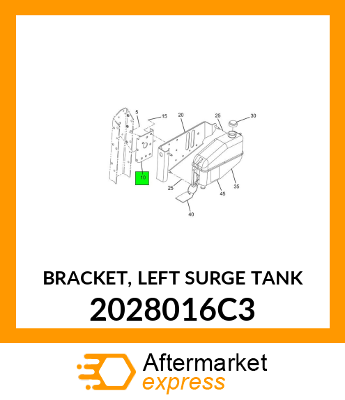 BRACKET, LEFT SURGE TANK 2028016C3