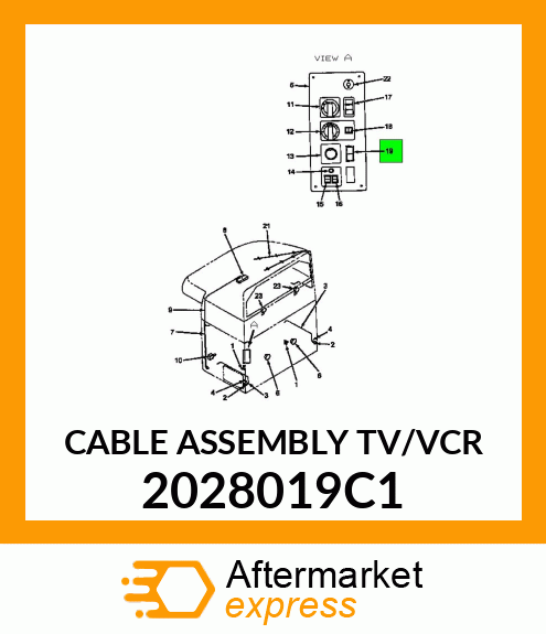 CABLE ASSEMBLY TV/VCR 2028019C1