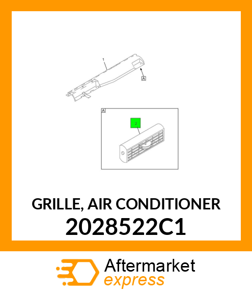 GRILLE, AIR CONDITIONER 2028522C1