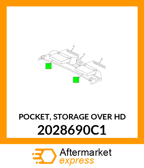 POCKET, STORAGE OVER HD 2028690C1