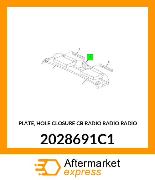 PLATE, HOLE CLOSURE CB RADIO RADIO RADIO 2028691C1