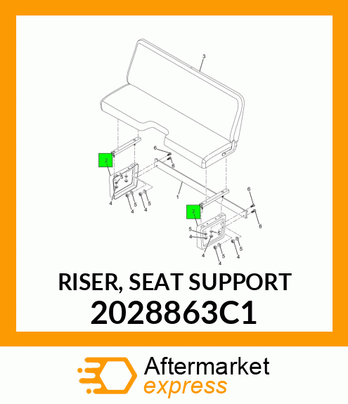 RISER, SEAT SUPPORT 2028863C1