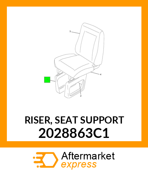 RISER, SEAT SUPPORT 2028863C1