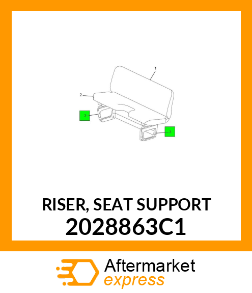 RISER, SEAT SUPPORT 2028863C1