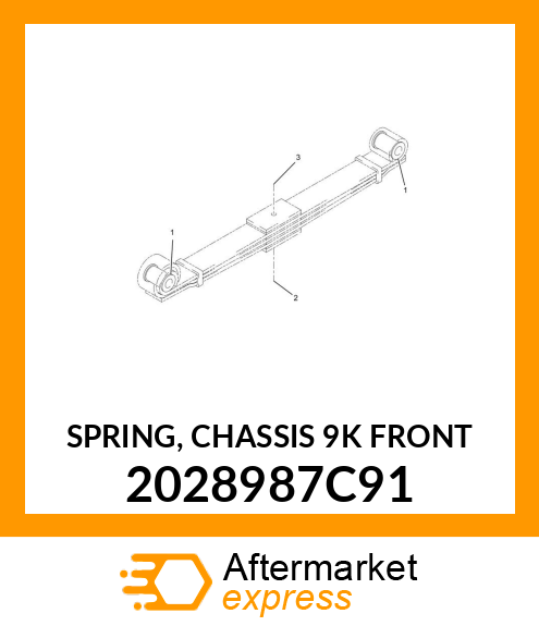 SPRING, CHASSIS 9K FRONT 2028987C91