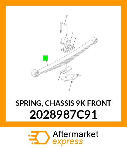 SPRING, CHASSIS 9K FRONT 2028987C91